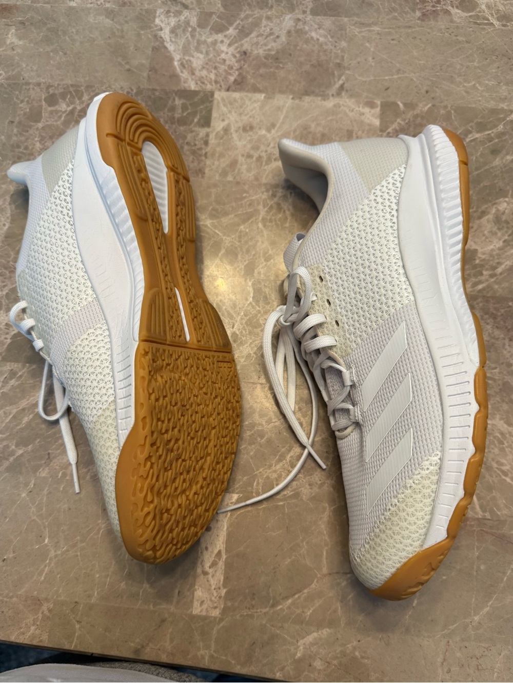 Adidas CrazyFlight Bounce 3 White Gum Volleyball Shoes BD7906 Womens Size 10 - Picture 4 of 7